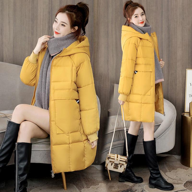 Winter Women's Mid-length Hooded Cotton Jacket Thick and Comfortable Large Size Loose Warm Jacket