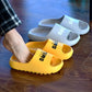 Soft Thick-soled Summer Massage Slippers Not Smelly Feet Household Couple Sandals and Slippers Deodorant Bathroom Bathing Home Non-slip Flip Flops