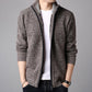 Autumn and Winter Men's  Jacket Plus Velvet Thick Loose Cardigan Large Size Sweater Top