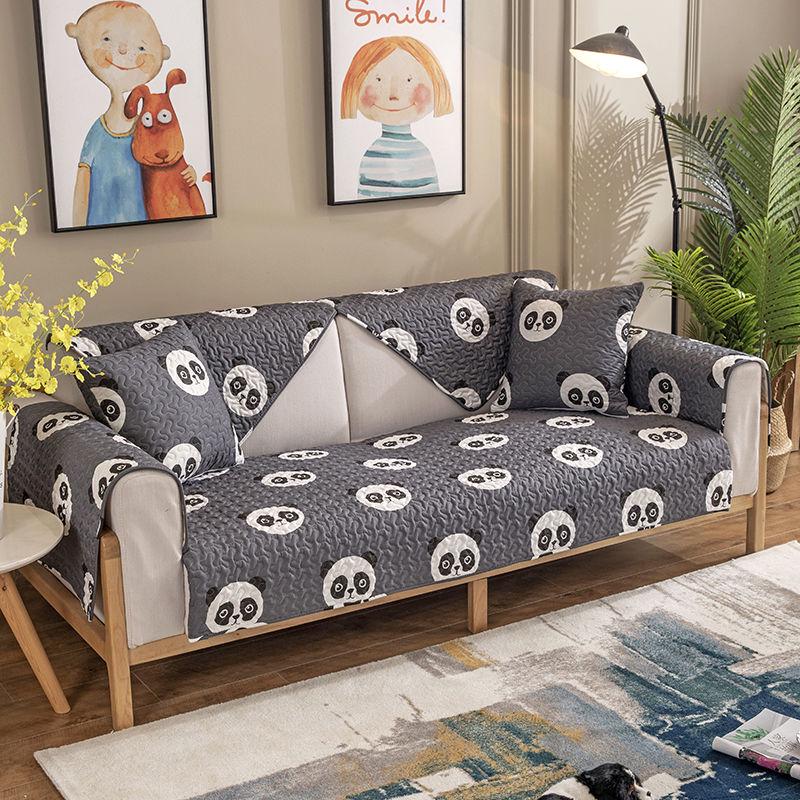 Cotton Sofa Cushion Four Seasons Universal Fabric Non-slip Simple Modern Sofa Cover Living Room