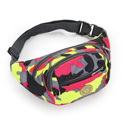 Waistbag Women's Multi-layer Camouflage Waterproof Oxford Cloth Business Bag Cashier Pockets Change Mobile Phone Riding Sports Pockets