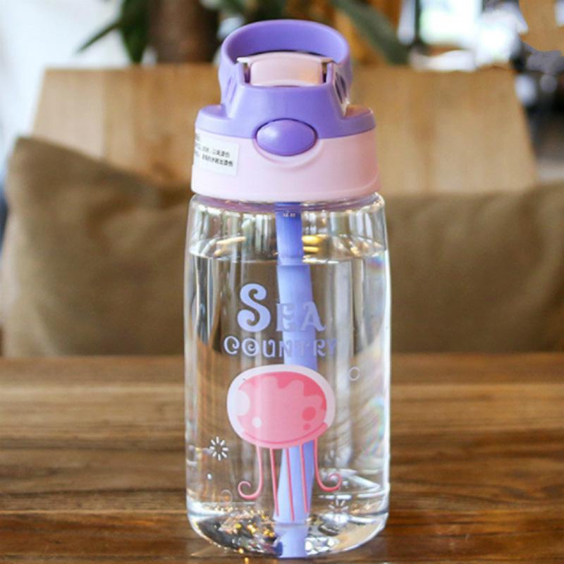 Kids Water Sippy Cup Creative Cartoon Baby Feeding Cups with Straws Leakproof Water Bottles Outdoor Portable Children's Cups