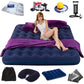 Double Household Inflatable Bed Bedroom Air Bed Inflatable Mattress Lunch Break Folding Bed Air Pump Air Pillow