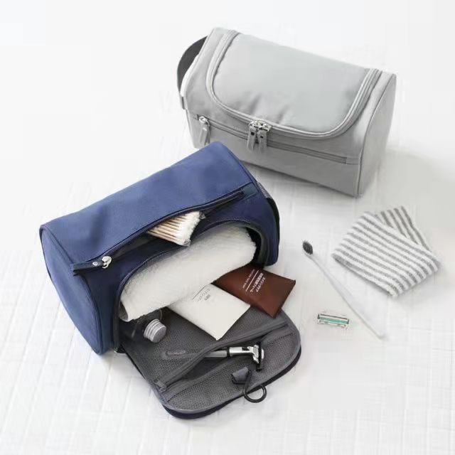 Unisex Large Waterproof Makeup Bag Nylon Travel Cosmetic Bag Organizer Case Wash Toiletry Bag