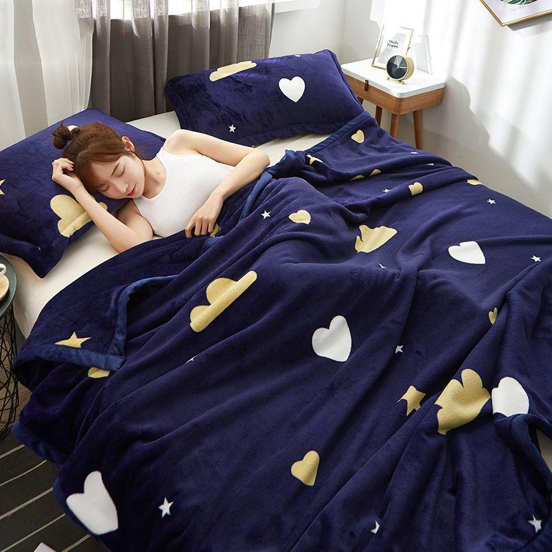 Coral Fleece Blanket Flannel Blanket Cover Blanket Twin Bed Single Single Piece Air Conditioning Towel Small Quilt