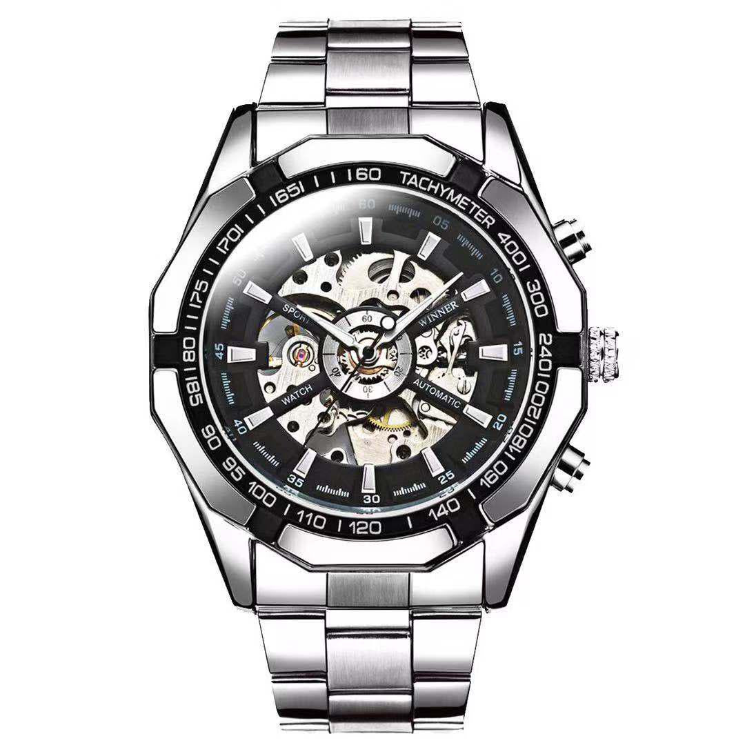 Skeleton Watches Mechanical Automatic Watch Men Tourbillon Sport Clock Casual Business Wrist Watch