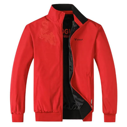 Double-sided Wear Men's Jacket Autumn Sports Casual Jacket Men's Large Size Fat Clothes Father Men's Clothing