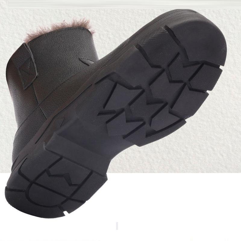 Plus Velvet Snow Boots Anti-skid Warm Waterproof Rain Boots Men's Boots Martin Boots Wear-resistant Snow Boots