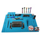 Big Heat-Resistant Silicone Pad Desk Magnetic Mat Platform PCB Phone Soldering Repair Station Work Insulation 500 C