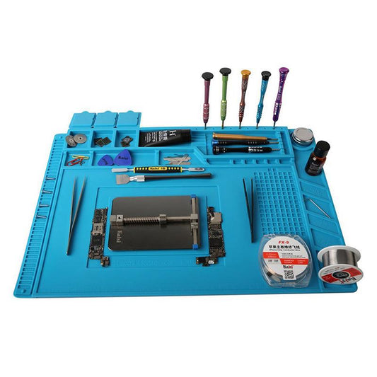 Big Heat-Resistant Silicone Pad Desk Magnetic Mat Platform PCB Phone Soldering Repair Station Work Insulation 500 C