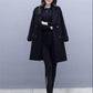 Autumn Jacket Casual Women Overcoat Long Woolen Coat Double Breasted Slim Female Winter Wool Coats