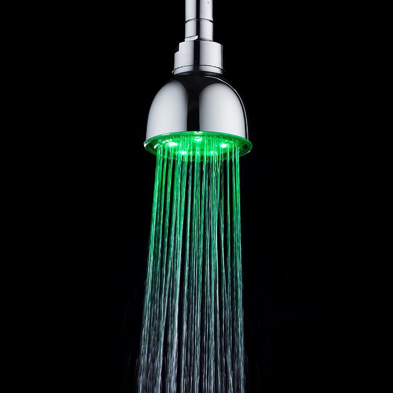 Brand Shower Head Fashion LED Square Shower Ultra Bright Temperature Control Three Shower