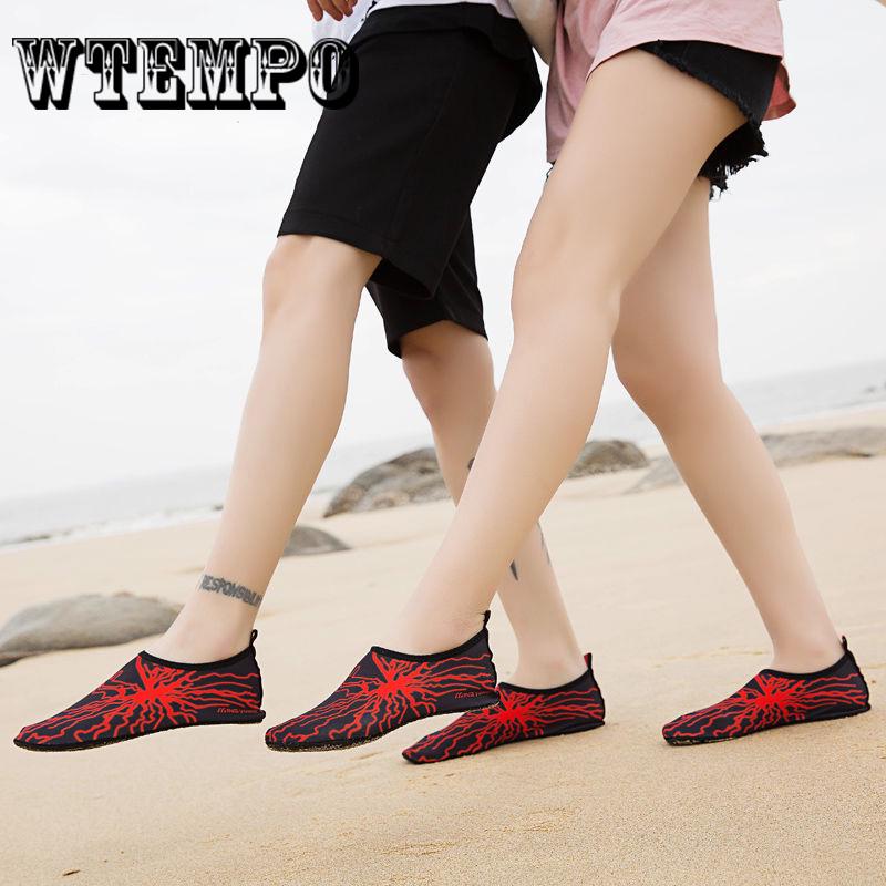 Men Women Water Shoes Summer Aqua Slippers Beach Slip on Waterpark Sandals Slides