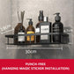 Bathroom Shelves Perforated-Free Toilet Storage Shelf Toiletries Wall Mount Storage Rack Kitchen Organizer Cosmetic Cabinet Storage Rack