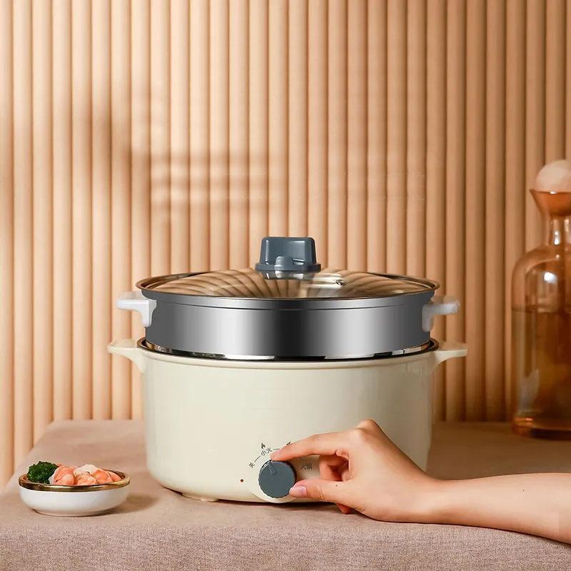 Stainless Steel Pot Multi-function Noodle Cooking Pot Dormitory Instant Noodles Small Pot Cooking Integrated Mini Student Pot