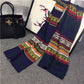 birthday present Winter warm Christmas gift Christmas dress up scarf Woman elk pattern Long scarf