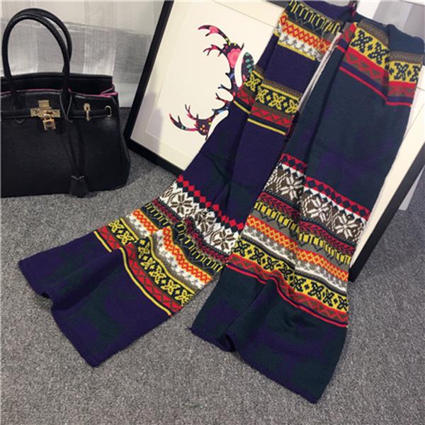 birthday present Winter warm Christmas gift Christmas dress up scarf Woman elk pattern Long scarf