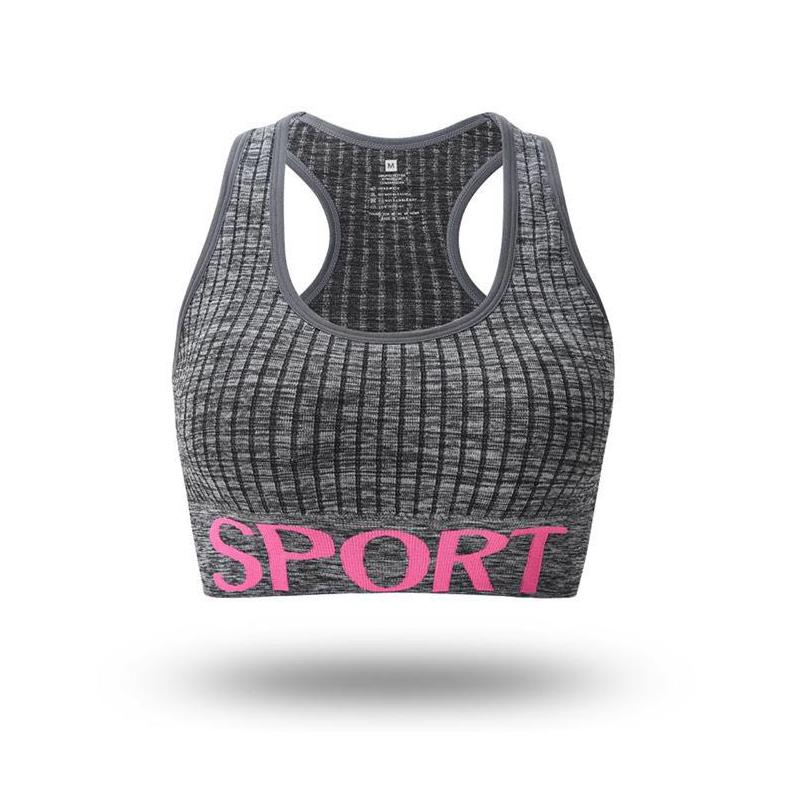Cotton Sports Bra High Breathable Top Fitness Women Padded for Jogging Yoga Gym Seamless Crop Bra