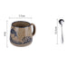 Creative Retro Breakfast Cup Underglaze Hand-painted Ceramic Mug Oatmeal Cup Chunky Milk Cup Coffee Cup Tea Cup