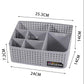 Imitated Rattan Desktop Storage Box Office Living Room Bathroom Multifunctional Cosmetic Remote Control Storage Organizer