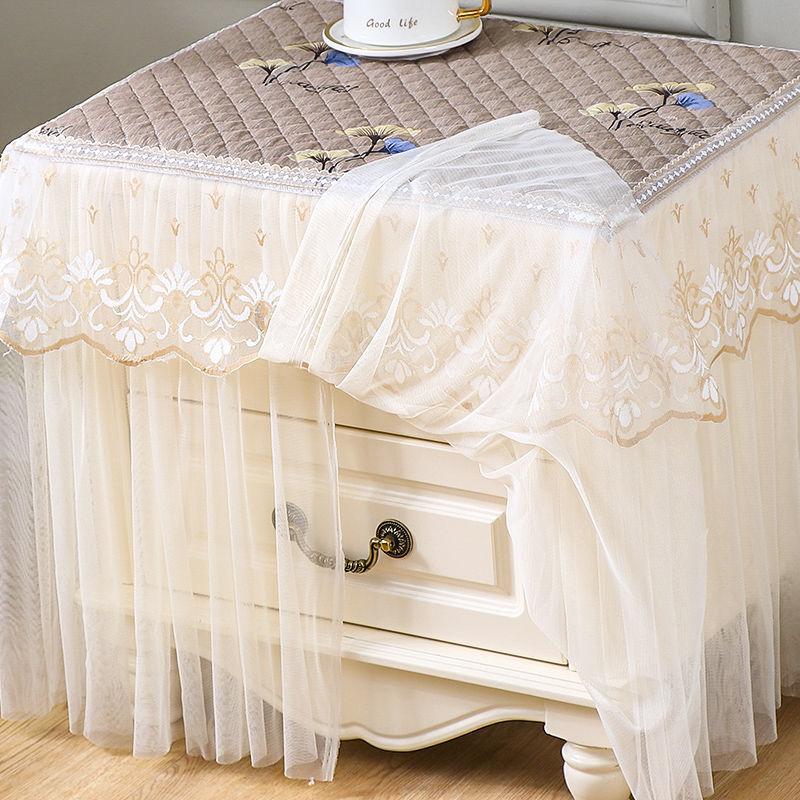 Bedside Table Cover Dust Cover Floor Type Non-slip Cover Dressing Stool Coffee Table TV Cabinet Cover Multi-function Cover Cloth Tablecloth