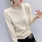 Knitwear Women's Autumn and Winter New Sweater Loose Joker Drawstring Design Tops Long Sleeve
