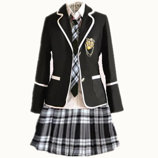 Children's School Uniform Clothing and Long Sleeved Chorus of Primary School Students Reading British Student School Uniforms
