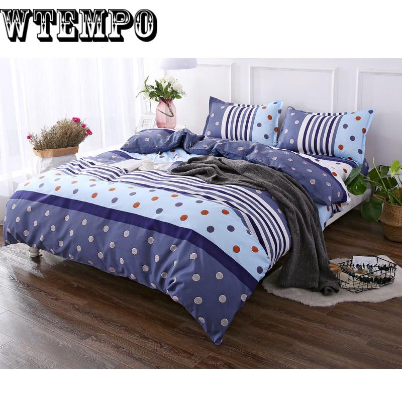 Brand Comfortable Soft Cotton Printed Quilt Cover Four-piece Bedroom Home Bedding Set