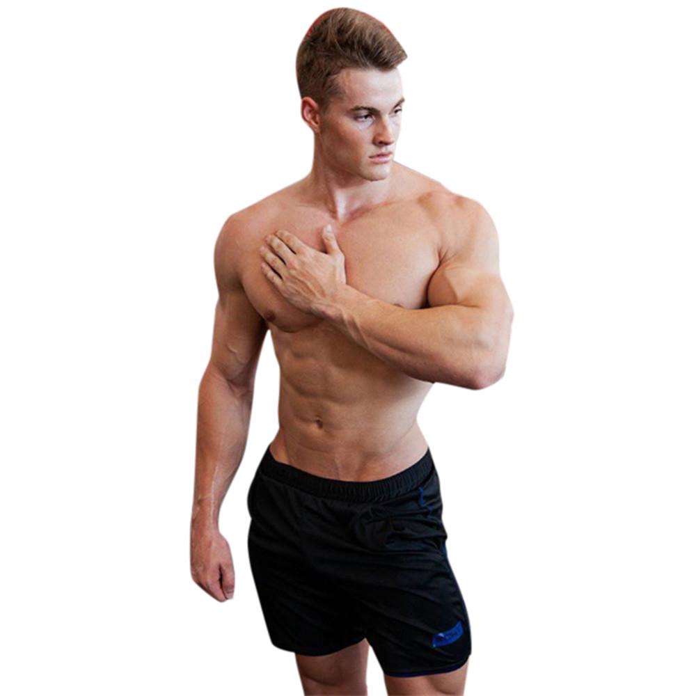Men's Shorts Sports Training Breathable Summer Workout Fitness GYM Short Pants