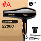 2200W Commercial Hair Dryer Set Blu-ray Hair Care Hot/cold Hair Dryer Barber Equipment for Home Hair Salon