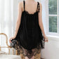 Plus Size 4XL Women's Sling Lace Suspender Nightdress Large Size Lingerie Transparent See-through Homewear Pajamas Dresses
