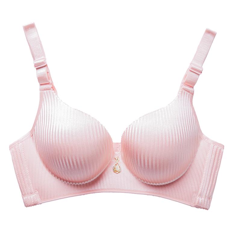 Sexy Adjustable Women Bra Seamless Thin Smooth Gather Seamless Underwear Push Up Bra