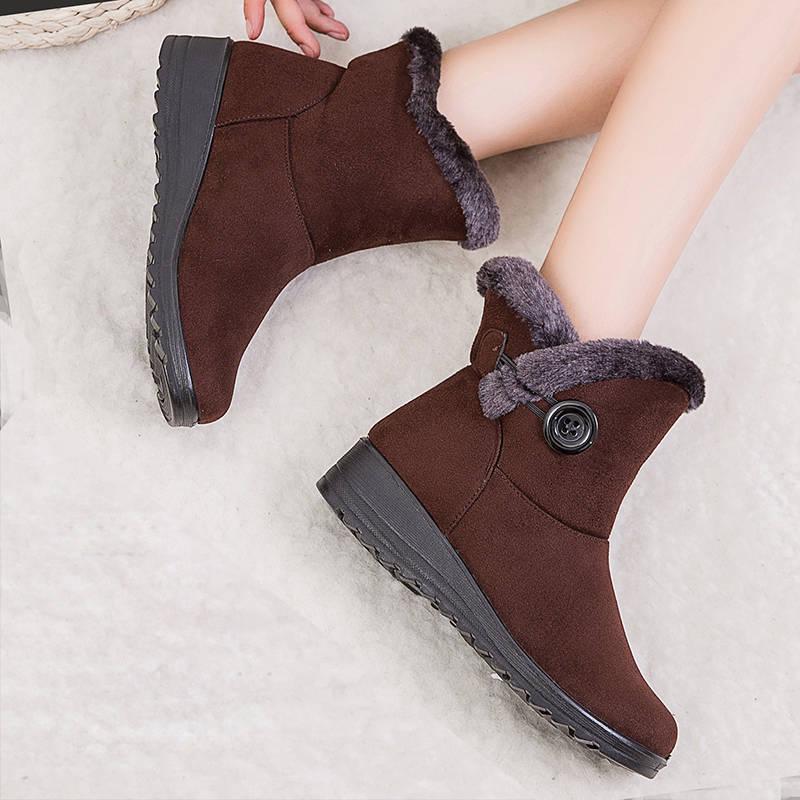 Boots Women Snow Boots Warm Short Fur Plush Winter Ankle Boot Platform Ladies Shoes Female