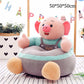 Children's sofa for 1-6 years old Cartoon animal seat High elastic sponge Thicker and softer Plush baby sofa Bedroom living room Baby room