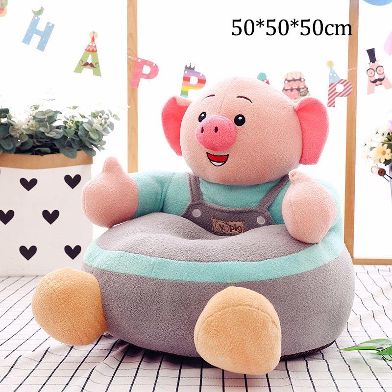 Children's sofa for 1-6 years old Cartoon animal seat High elastic sponge Thicker and softer Plush baby sofa Bedroom living room Baby room