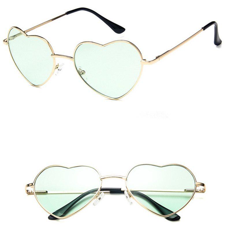Heart Shaped sunglasses woman Lovely shades Sun Glasses for women candy color metal frame girl sungl