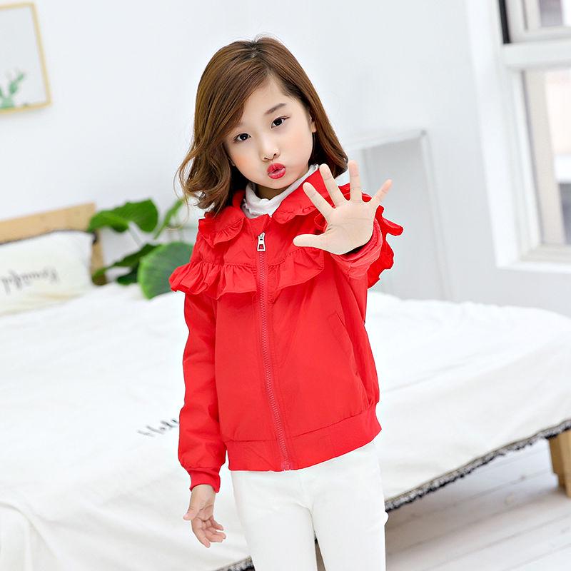 Coat Autumn Girls Children Cartoon Cat Jacket Zipper Hooded Jacket Coat