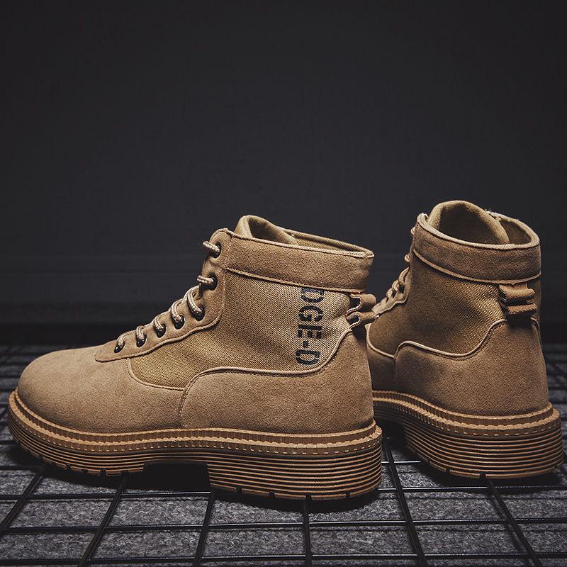 Martin Boots Men's Autumn Footwear All-match High Top Shoes Men's Short Boots Military Boots