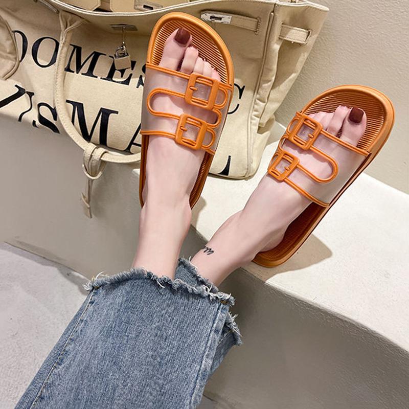 Slippers Women Summer Outdoor Wear All-match Cute Non-slip Indoor Home Beach Shoes Comfortable and Lightweight