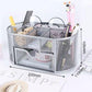Multifunctional Iron Pen Holder Mesh Storage Box Mesh Hollow Pen Pot Makeup Brushes Storage Desk Pen Holder