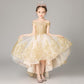 Children Dress Girls Princess Dress Little Girl Birthday Host Catwalk Piano Performance Evening Dress Summer