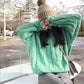 Women Winter Thick Warm Plus Size Knit Sweater Women Loose O-Neck Pullover Twist Pullover Sweater