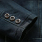 Autumn Denim Business Casual Jacket Men's Loose Cotton Keep Warm Jacket Dad Outfit