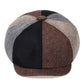 Spring and Autumn Men's Retro Casual Colorblocking and Solid Color Versatile Gentleman Beret Visor