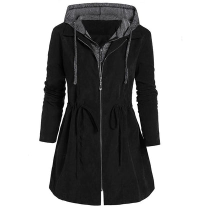 Winter Jackets Hooded Parkas Coat Solid Casual Plus Size Women Warm Jacket