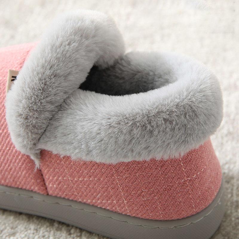 Winter Warm and Comfortable Thick-soled Cotton Shoes Non-slip Thick Plush Shoes