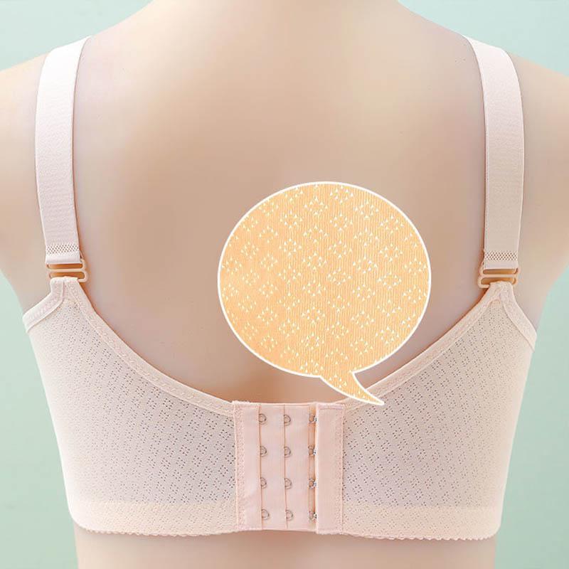 Anti-glare Bra Gathers Anti-sagging Large Size No Steel Ring Breathable Sweat-absorbing Thin Seamless Bra