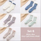 5 Pairs Coral Fleece Socks Women's Thickening Fleece Sleeping Socks Autumn Winter Home Floor Plush Socks Warm Sleeping Socks