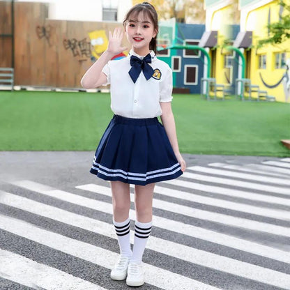 2021 Spring and Autumn Sports Suit Kindergarten Uniforms Autumn Primary School Uniforms Children's Class Uniforms Two-piece