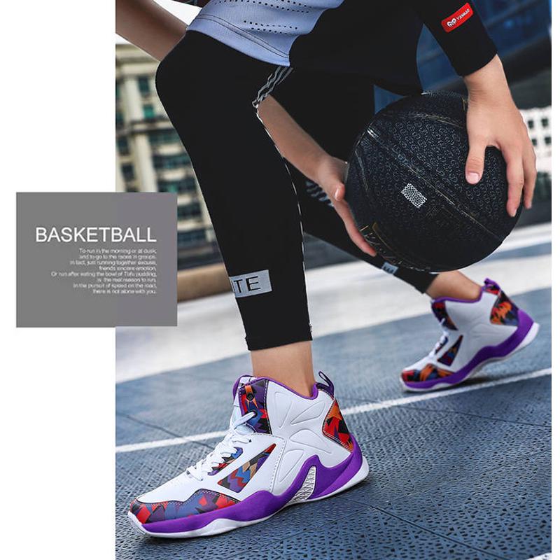Men's Basketball Shoes Breathable Non-Slip Wearable Sports Shoes Athletic Basketball Sneakers